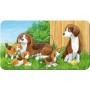 Puzzle familii de animale 9x2 piese
